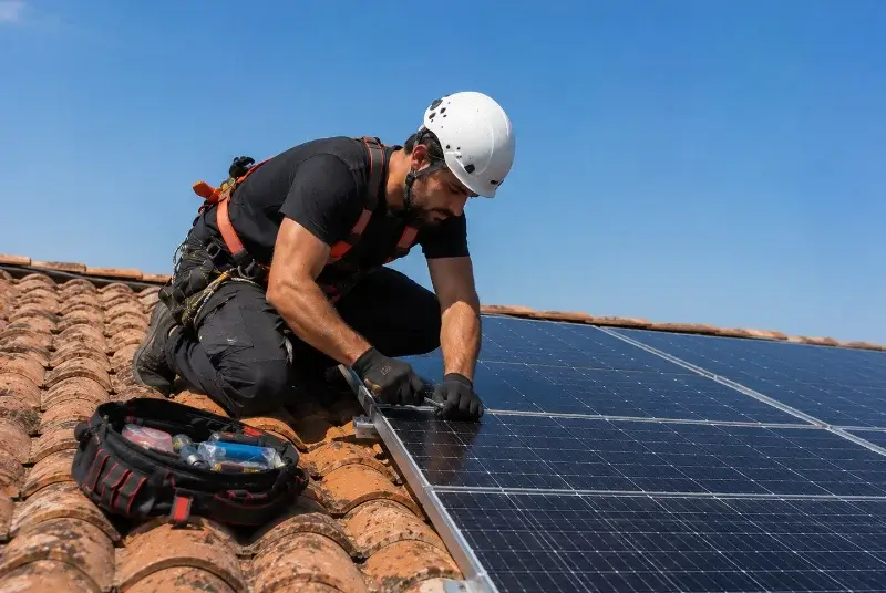 Maintenance et monitoring de panneaux solaires à Grenay